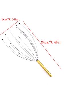 Masajeador de Cabeza de Metal con Forma de Araña, de Plástico y Acero Inoxidable, para Relajación - Product Image 2