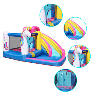 Château gonflable licorne extérieur personnalisé en usine, trampoline gonflable pour sauter, château gonflable à <span class=keywords><strong>vendre</strong></span> - Product Image 1
