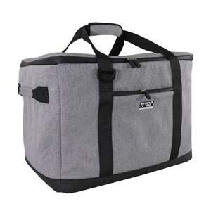 Sac à lunch isotherme pliable extra large et robuste, étanche, 45L, en polyester 600D, avec poche avant et fermeture éclair - Product Image 1