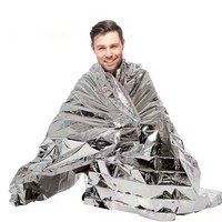 Vente en gros de couvertures thermiques d'urgence en vrac Léger Compact Réfléchissant pour la survie et le camping