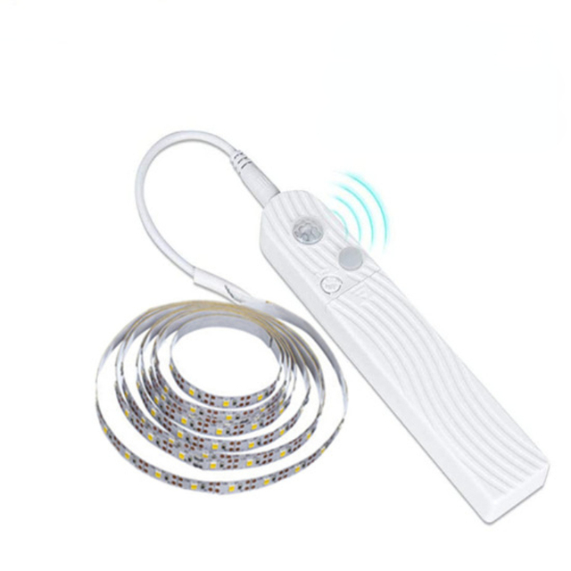 Kitchen Cabinet Light Tape LED Motion Sensor LED Strip Light Not Waterproof Wireless PIR LED Lamp Battery Stairs Wardrobe Lamp