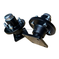 DAYTOP Nouveaux essieux de remorque légers en acier avec moyeu et demi-essieu à frein, haute qualité, capacité 1000-7000 lbs, options 4/5/6 boulons pour bateaux et camions