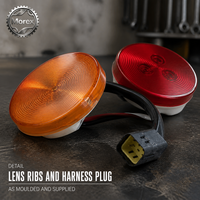 Pour camion minier Sinotruk HOWO MT86, feu arrière combiné 4130000617, lampe ronde ambre rouge, pièces détachées automobiles, vente en gros Chine