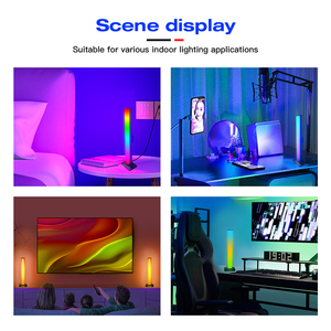 2025 신제품 Gledopto GL-LB-003 WLED 디지털 모던 RGB <span class=keywords><strong>LED</strong></span> 라이트 바 정격 전압 DC5V 입력 전류 2.5A IP20 내장 마이크 - Product Image 2