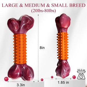 Jouets à mâcher interactifs pour chiens - Plastique durable et résistant pour les chiens agressifs et les grands chiens - Product Image 3
