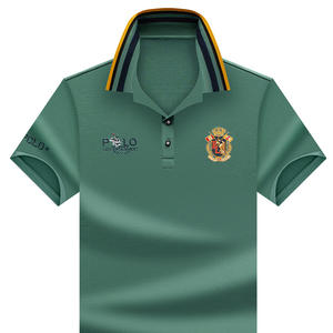 Camiseta de Verano para Hombre, Estilo <span class=keywords><strong>Paul</strong></span>, para Jóvenes y Adultos, Bordada, de Punto, Poliéster/Algodón, Anti-Pilling, Manga Corta, Estilo Transversal - Product Image 1