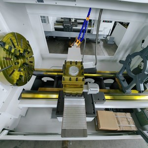 صنع في الصين CK6150 أفقية أتوماتيكية دقيقة سرير مسطح مفردة المغزل بالقطع V ثقيلة تحكم Siemens GSK - Product Image 5