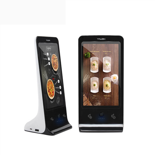 Menu Power Bank with Video Advertising Display, Integrated 13000mAh Lithium Battery, 3 USB Port Mobile Phone Charging Station
