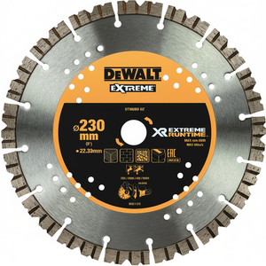Disco de diamante DeWalt de 230 mm Extreme Runtime para hormigón, ladrillo y azulejo - Product Image 2