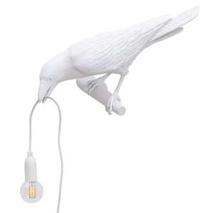 Hot Sale Schlafzimmer Dekor Tier Nacht lampe Glück Vogel beißen Draht <span class=keywords><strong>re</strong></span> sin Wand lampe Krähe Licht mit Glühbirne - Product Image 6