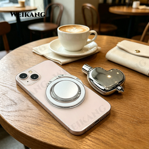 Porte-clés créatif 2026 pour cosmétiques avec miroir magnétique, baume à lèvres, étui à poudre compacte recyclable, emballage porte-clés - Product Image 2