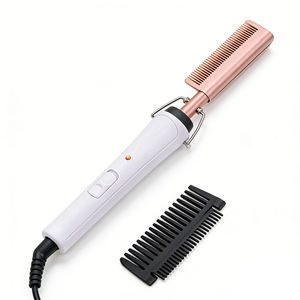 Etkili Saç Düzleştirme ve Uzun Süreli Şekillendirme Sonuçları için Yüksek Sıcaklıkta Elektrikli Saç Tarağı ve Fırçası - Product Image 6