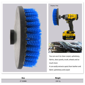 <span class=keywords><strong>Cepillo</strong></span> plano azul hueco sin vástago de 6 pulgadas M14 cepillos de limpieza de fregador eléctrico para tapicería doméstica rueda de coche usando herramienta - Product Image 4