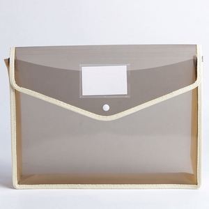 Good Quality A4 Snap Closure and Pocket Folder Waterproof Transparent Envelope <b>Expanding</b> Plastic <b>File</b> Folders - Product Image 4