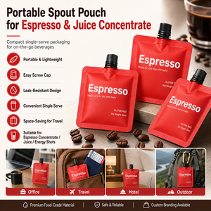Sacchetto Professionale da 30ml per Caffè Espresso Liquido, Busta Portatile con Beccuccio per Concentrato di Caffè - Product Image 2