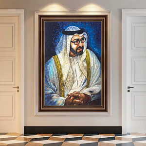 Peintures murales en verre personnalisées de luxe 2025, peintures à l'huile DIY, carreaux modernes, artisanat de cuisine fait main - Product Image 1