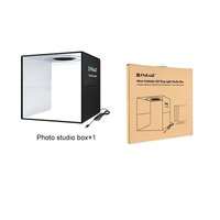 Nouvelle boîte à lumière portable pour photographie Mini PULUZ 25 cm avec 6 fonds gratuits, boîte de studio photo pliable, boîte à lumière LED