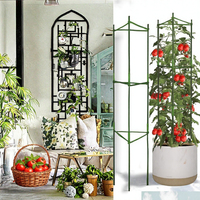 Soporte de Jardín para Plantas, Jaula de Tres Patas para Tomates, 80 cm, para Huertos y Jardines Exteriores