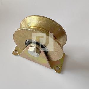 Roulettes rigides à double roulement robustes Roues à rouleaux coulissantes <span class=keywords><strong>Roulette</strong></span> à rainure en V - Product Image 1