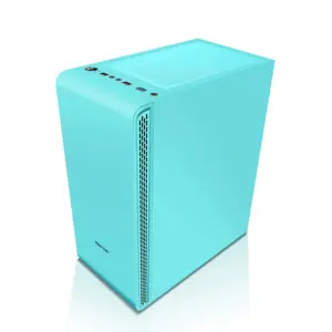 Cool Moderne DF5 Blauw Computer Gaming M-ATX Case Transparant Glas Rgb Computer Case Desktop