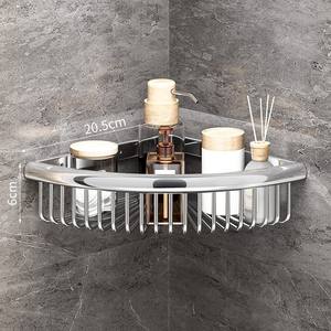 Organisateur de douche d'angle en laiton chromé, étagère de douche d'angle en laiton, support de douche d'angle - Product Image 5