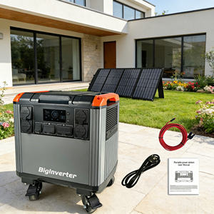 Estación de energía portátil BIGINVERTER de 4000W 4000WH para exteriores, ideal para villas, jardines, balcones, respaldo solar para el hogar, vida fuera de la red con carga solar. - Product Image 1