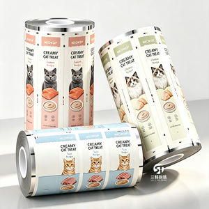 Rollo de Película de Aluminio Impresa Personalizada para Envasado de Golosinas para Mascotas, para Máquina de Llenado Automático, Comida Húmeda para Gatos, Comida Liofilizada - Product Image 5