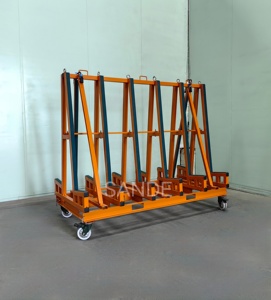 SANDE Sale Double Sided Metal a Frame <strong>Cart</strong> Transport Frame Rack <strong>Big</strong> Tile Stand Tile Display Stand - Product Image 3