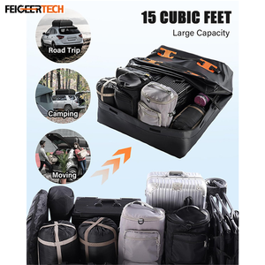 กระเป๋าใส่สัมภาระบนหลังคารถยนต์ Feigeer Tech ขนาด 15 คิว (425 ลิตร) พับได้ กันน้ำ ผลิตจากผ้า Oxford 600D พร้อมตัวล็อคแบบ <span class=keywords><strong>8</strong></span> จุด - Product Image 3