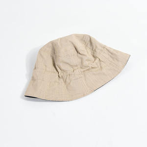 Chapeau de pêcheur <span class=keywords><strong>japonais</strong></span> double face en coton et <span class=keywords><strong>lin</strong></span> respirant de haute qualité chapeau de pêcheur femme art rétro couleur unie chapeau seau de voyage - Product Image 2