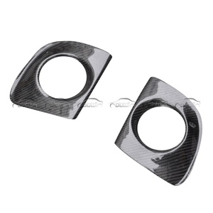 Couvre-phares antibrouillard en fibre de carbone véritable pour Mitsubishi Lancer EVO X 10 2008-2016 Accessoires de voiture - Product Image 3