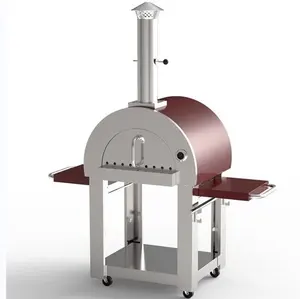 Eco-Friendly Wood Fired Pizza Oven Gas Outdoor Stainless Steel Woodfire Pizza Oven