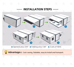 Casa Prefabricada de 20 pies, Casa Pequeña Expandible, <span class=keywords><strong>Contenedor</strong></span> Plegable Modular, ADU para Patio Trasero, Portátil, EE. UU. - Product Image 5