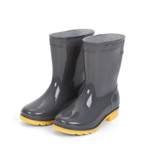 Großhandel Maßgefertigte Kinder Halb-Gummi Wellington Gummistiefel mit Panda-Logo Wasserdichte Sommer Winter Regenstiefel für Kinder - Product Image 5