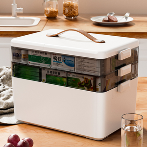 Caja <span class=keywords><strong>de</strong></span> Almacenamiento <span class=keywords><strong>de</strong></span> Medicamentos, Extra Grande, Multicapa, para el Hogar y la Familia, Botiquín <span class=keywords><strong>de</strong></span> <span class=keywords><strong>Primeros</strong></span> <span class=keywords><strong>Auxilios</strong></span> Portátil, <span class=keywords><strong>de</strong></span> Plástico, para Verano - Product Image 2