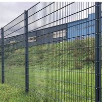Panneau de clôture en treillis métallique 3D en acier noir thermolaqué, traité thermiquement, avec modélisation 3D, pour propriétés commerciales - Prix de gros