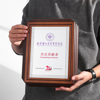 Plaque de licence en bois personnalisée HBL, plaque métallique gravée, plaque de certification d'autorisation en bois pour récompense de partenaire commercial