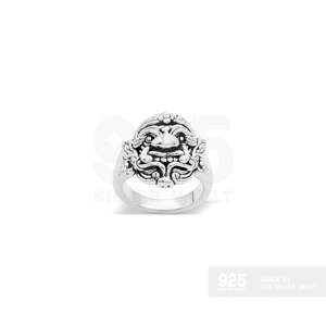 Premium Class Fierce Facial Expression Creating Dimensional Sculptural Profile Yaksha Thai Ring - Product Image 2