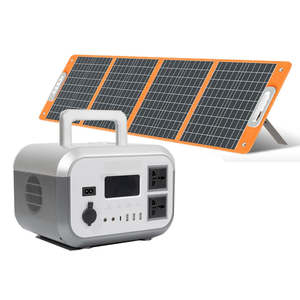 Station de charge mobile extérieure 600W LiFePO4 Lithium 9 ports à charge rapide compatible solaire et automobile, onde sinusoïdale pure, pour CPAP/réfrigérateur, US - Product Image 3