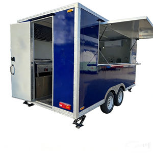 Chariot de restauration mobile d'usine, chariot de vente ambulante, chariot à snacks, chariot à hamburgers, chariot à café, chariot à glaces, camion de restauration, marché nocturne, vente de rue, en acier inoxydable - Product Image 1