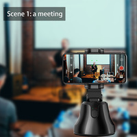 360 support de téléphone de stabilisateur PTZ rotatif automatique AI suivi du visage Selfie Stick avec stabilisation pour Smartphone