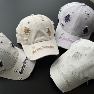 Gorra de Béisbol de Moda Bordada con Letras Desgastadas Retro Lavadas con Bloques de Color de Primavera Personalizada al por Mayor - Product Image 1