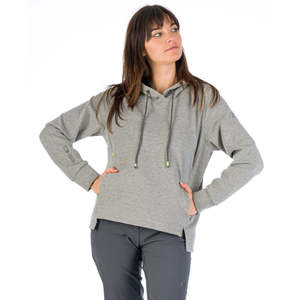 Felpa con cappuccio in pile BORMIDA per donna mezza Zip con motivo a lettera ricamata taglia unica - Product Image 5