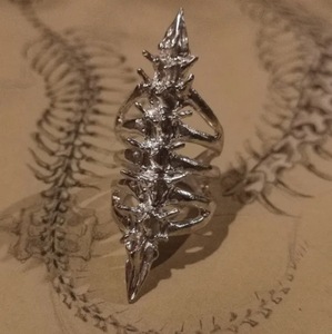 Anillo de Aleación con Calavera Estilo Punk Gótico Inglés, Diseño Único, Moderno, Retro y a la <span class=keywords><strong>Moda</strong></span> para Hombres y Mujeres Unisex - Product Image 4