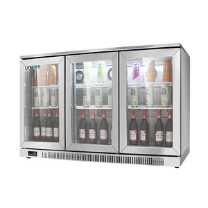 เครื่องดื่ม cooler chiller Suppliers-LVNI โรงแรมผับคลับ108L 230L 350L กลับบาร์ Cooler Chiller เบียร์ตู้เย็นร้านอาหารตู้แช่แข็งเชิงพาณิชย์