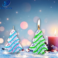 Moule en silicone personnalisé en forme de sapin de Noël, écologique, à démoulage facile, multifonctionnel, pour la fabrication de chocolats, de bougies et de gâteaux
