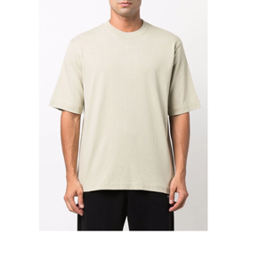 Fourniture directe T-Shirt col rond pour hommes de haute qualité 100% coton Spandex grande taille personnalisé coupe d'été respirant Logo tricoté blanc - Product Image 2