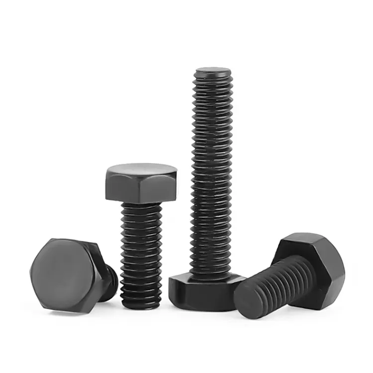 Nylon outer hexagon black environmental protection nylon screw plastic screw insulation nylon screw PA66 outer hexagon M4--M12