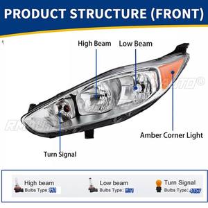 Para Ford Fiesta 2014-2019, Faros Antiniebla LED, Luces de Circulación Diurna, Faros Antiniebla Impermeables, Modificación del Conjunto de Faros Delanteros D2BZ13008C - Product Image 5
