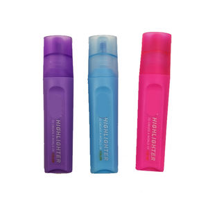 Stylo marqueur pour enfants fluorescent non toxique personnalisé 6 couleurs promotionnel surligneur classique pointe de brosse oblique à base d'eau non toxique - Product Image 6